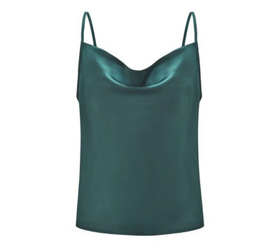 Stílusos női szatén felső, vékony pántokkal, többféle színben