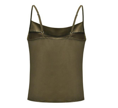 Stílusos női szatén felső, vékony pántokkal, többféle színben