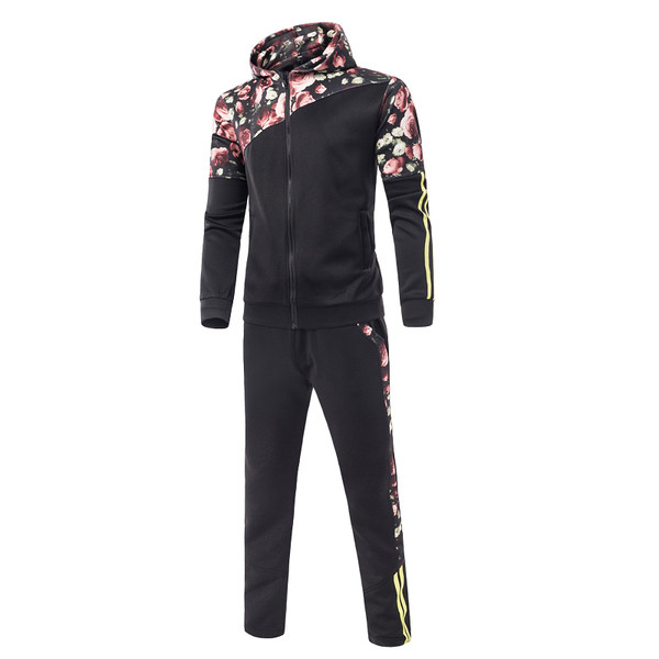 Aktuális férfi öltöny három színben fehér szegéllyel