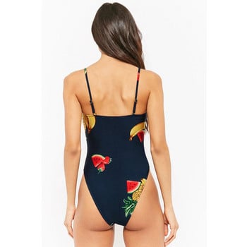 Μοντέρνο full swimsuit με έγχρωμη εφαρμογή