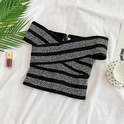 Bustiera de dama moderna in mai multe culori cu pietre