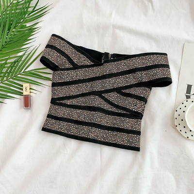 Bustiera de dama moderna in mai multe culori cu pietre