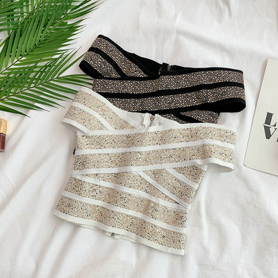 Bustiera de dama moderna in mai multe culori cu pietre