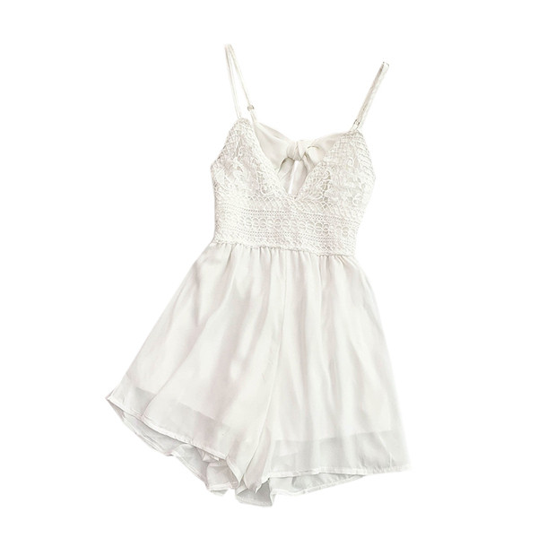 Salopetă de damă modernă cu o panglică în alb și negru