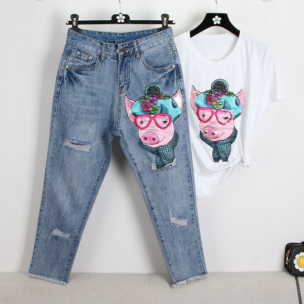 Napi női szett két színben felrakással