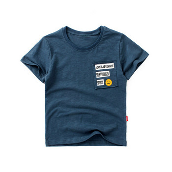 Детска тениска за момчета в четири цвята с надписи