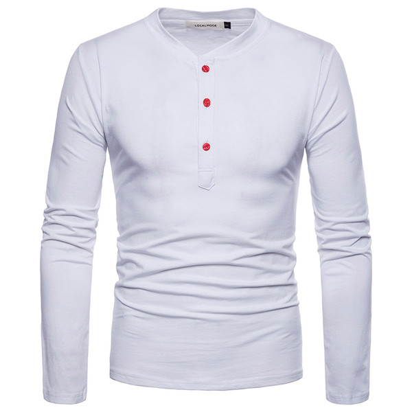 Casual ανδρική  μπλούζα  σε διάφορα χρώματα με κουμπιά