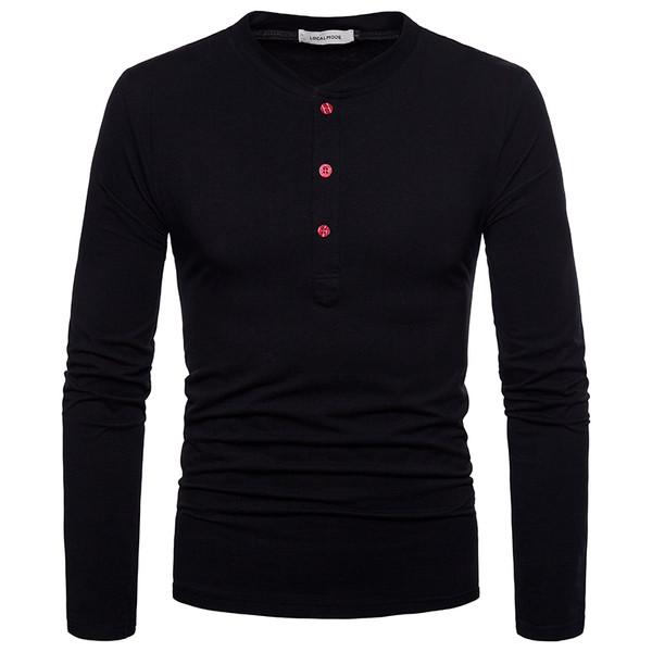 Casual ανδρική  μπλούζα  σε διάφορα χρώματα με κουμπιά