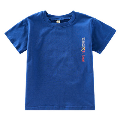 Детска тениска за момчета в син и жълт цвят