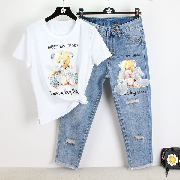 Napi, két részből álló női szett, rárakással