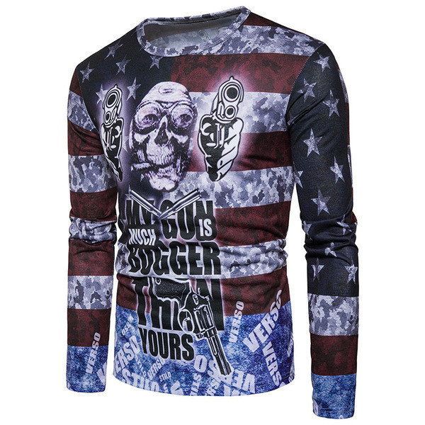 Alkalmi férfi blúz, hosszú ujjú rátéttel