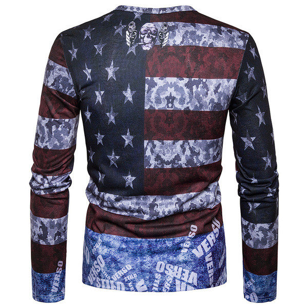 Alkalmi férfi blúz, hosszú ujjú rátéttel