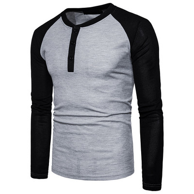 Ανδρική μπλούζα σε διάφορα χρώματα με κουμπιά