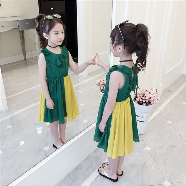 Gyerek modern ruha modell, O-nyakkal