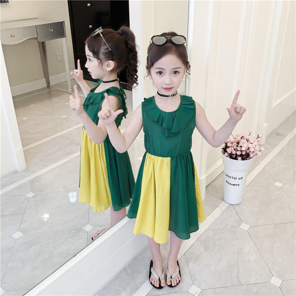 Gyerek modern ruha modell, O-nyakkal