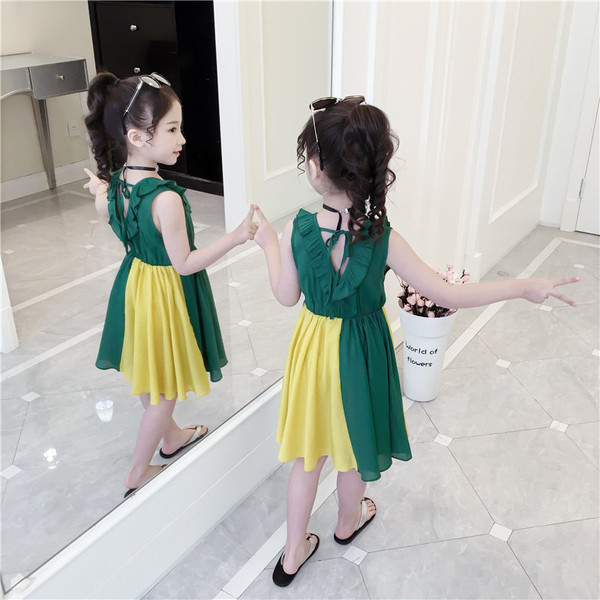 Gyerek modern ruha modell, O-nyakkal