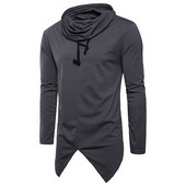 Sport-alkalmi férfi blúz fekete és szürke színben