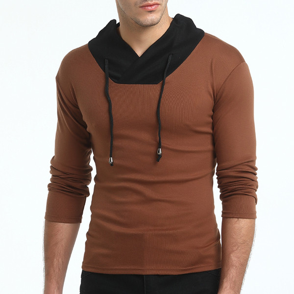 Férfi sport-alkalmi blúz három színben kapucnival