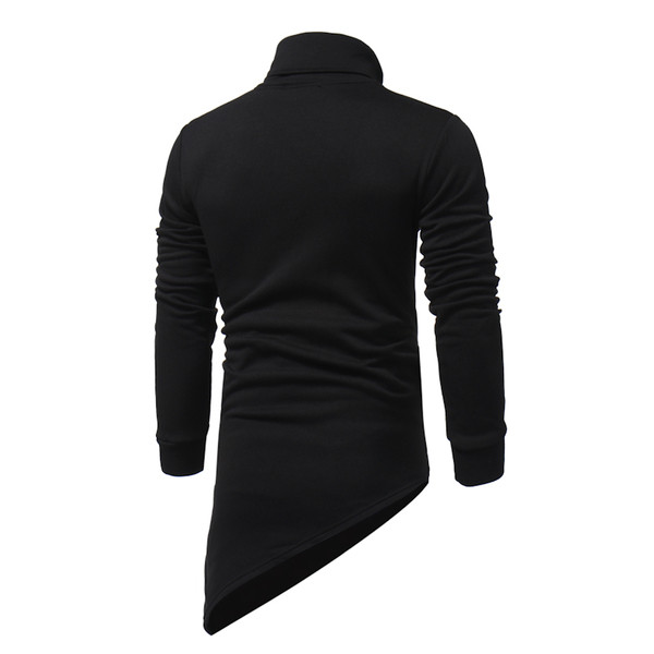 Modern férfi blúz magas gallérral és cipzárral három színben
