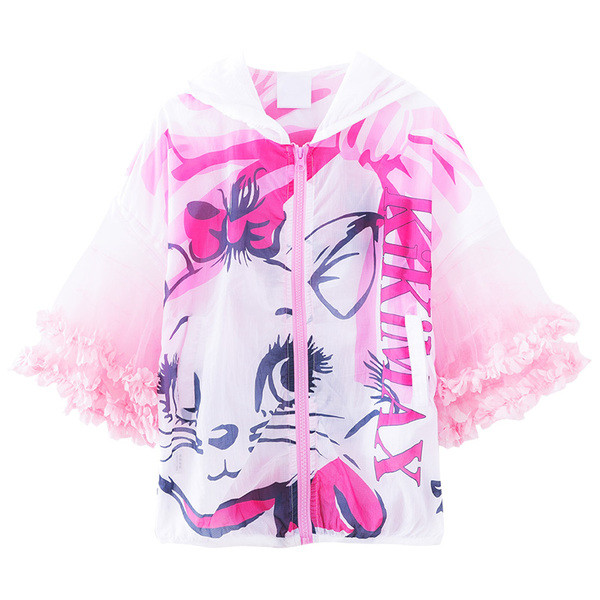 Geaca de primavara pentru copii cu gluga pentru fete