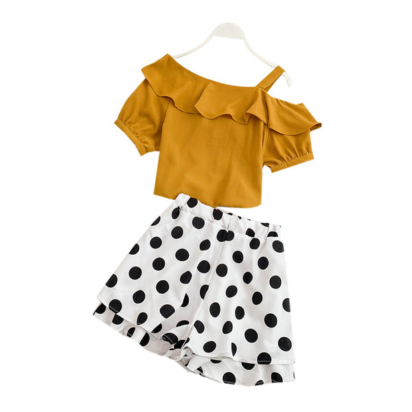 Μοντέρνο γυναικείο σετ από δύο κομμάτια σορτς + μπλούζα σε διάφορα χρώματα