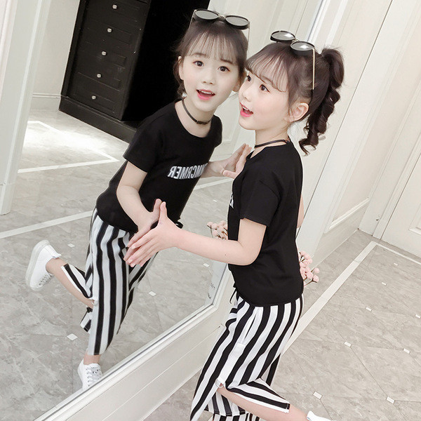 Modern gyerek szett lányoknak két színben, két részből