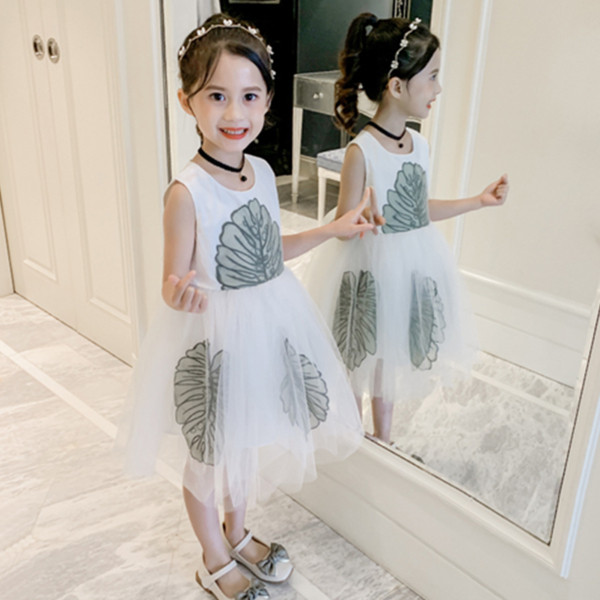 Rochie eleganta pentru copii alb cu tul si decolteu O