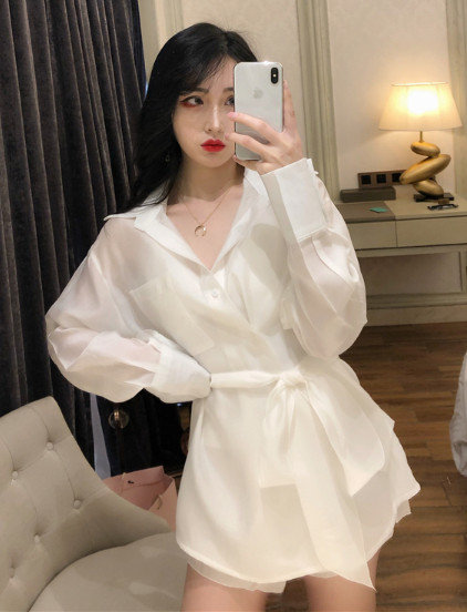 Hosszú női ing két színben