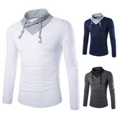 Bluza casual barbatesc in patru culori cu cravate