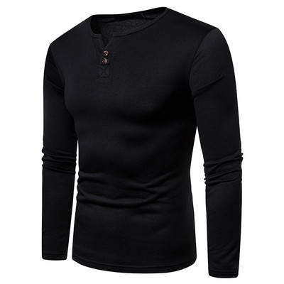 Modern férfi blúz négy színben, gombokkal