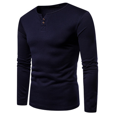 Modern férfi blúz négy színben, gombokkal