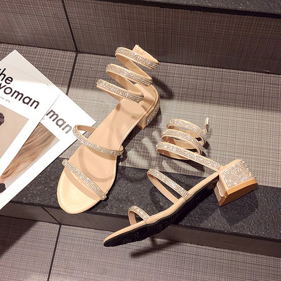 Modern női fényes szandál négy színben