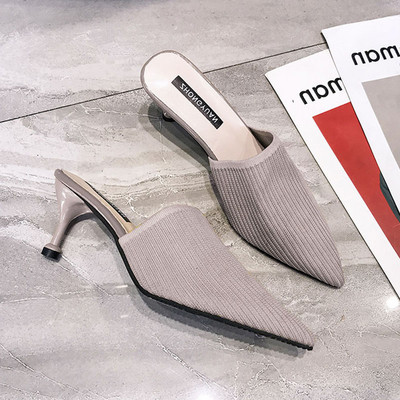 Modern női papucs több színben sarokkal