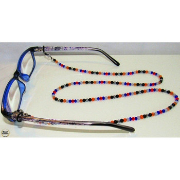 Връзка за очила с естествени камъни Ахат, Оникс и Хематит