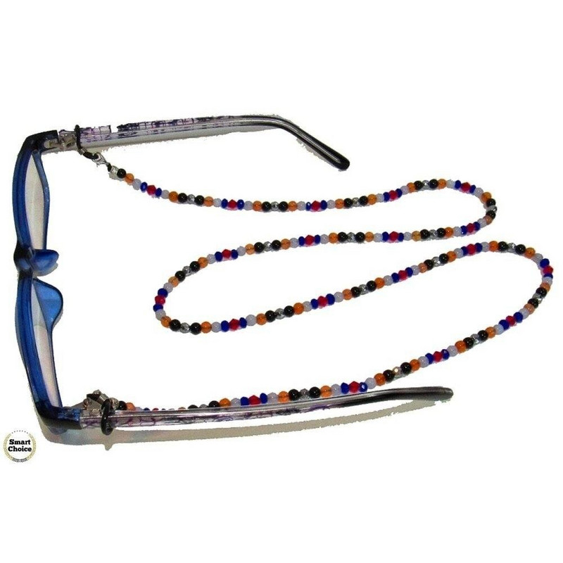 Връзка за очила с естествени камъни Ахат, Оникс и Хематит