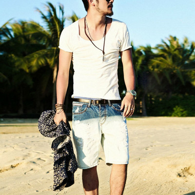 Alkalmi férfi sima póló különböző színekben