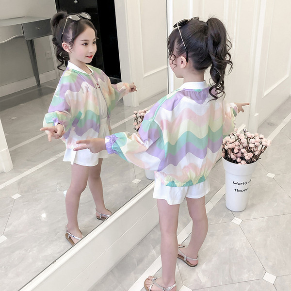 Geaca de culoare copii model larg-pentru fete