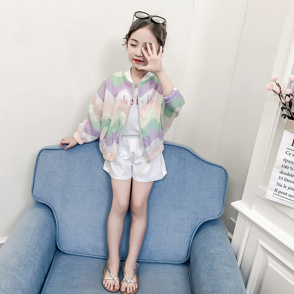 Geaca de culoare copii model larg-pentru fete