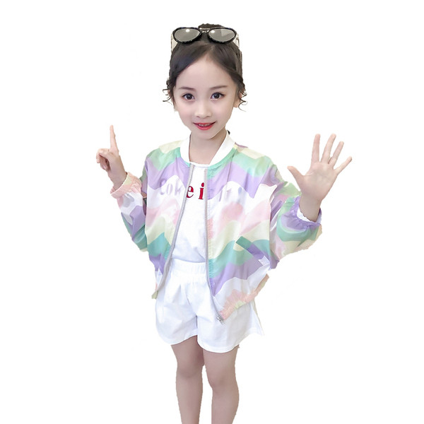 Geaca de culoare copii model larg-pentru fete