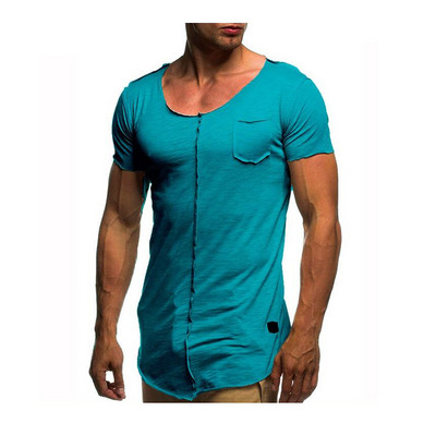 Alkalmi férfi póló zsebbel, különböző színekben