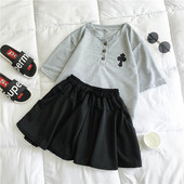 Καθημερινό γυναικείο σετ - μπλουζάκι + σορτς 