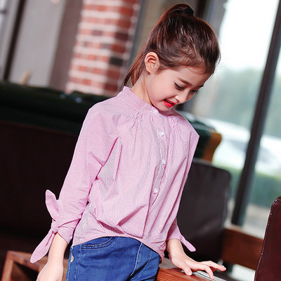 Κομψό παιδικό πουκάμισο σε τρία χρώματα για κορίτσια
