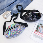 Modern női deréktáska irizáló színekben