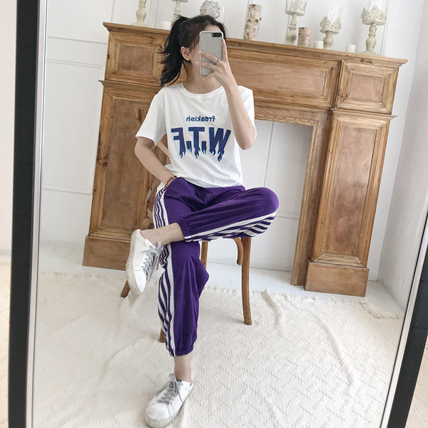 Női sport szett kétrészes nadrág + póló