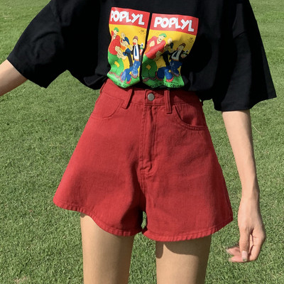 Divatos női rövidnadrág széles modell, magas derékkal, több színben