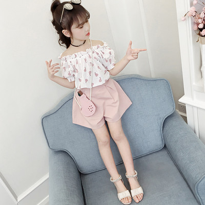 Παιδικό σετ για κορίτσια σε ροζ και κίτρινο χρώμα