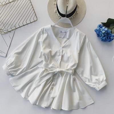 Stílusos női ing nyakkendővel több színben