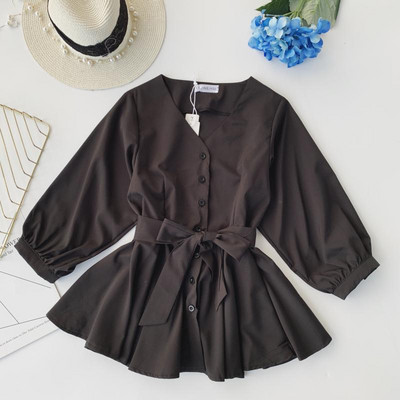 Stílusos női ing nyakkendővel több színben