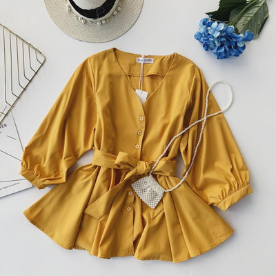 Stílusos női ing nyakkendővel több színben