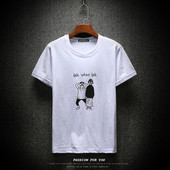 Egyszerű férfi póló rátéttel, négy színben